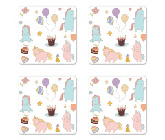 Birthday Animals Coaster Set Of Four