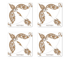 Bow and Arrow Coaster Set Of Four