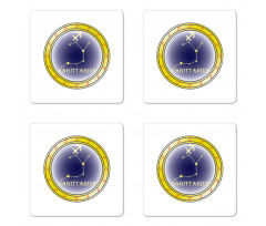 Horoscope Stars Coaster Set Of Four