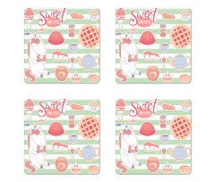 Unicorn Deserts Coaster Set Of Four