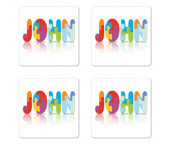 Ancestral Children Name Coaster Set Of Four