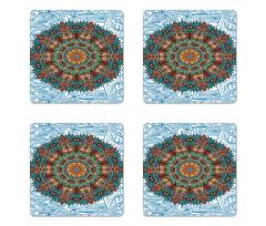 Oriental Ornament Coaster Set Of Four