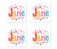 Cartoon Design Coaster Set Of Four