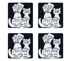 Friends are Like Stars Coaster Set Of Four