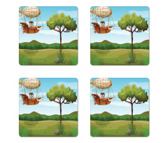 Fantasy Explorer Boy Coaster Set Of Four