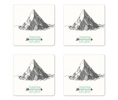 Sketch Mountain Arrow Coaster Set Of Four