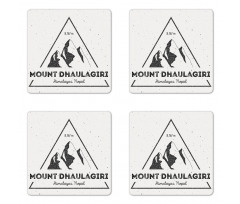 Dhaulagiri in Himalayas Coaster Set Of Four