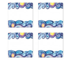 Watercolor Wave Coaster Set Of Four