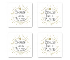 Calligraphy Art Coaster Set Of Four