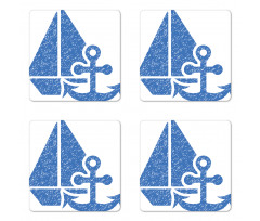 Sailingboat Coaster Set Of Four