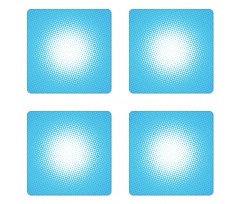 Sunny Haze Faded Dots Coaster Set Of Four