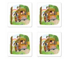 Scouts Activities Design Coaster Set Of Four