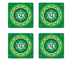 Anahata The Heart Love Coaster Set Of Four