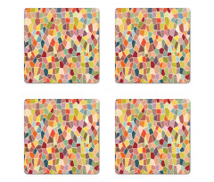 Motley Retro Mosaic Coaster Set Of Four