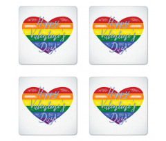 LGBTI Valentine Coaster Set Of Four