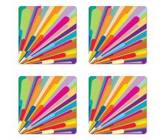 Burst of Lines Coaster Set Of Four