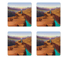 Cartoon Canyon Coaster Set Of Four