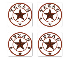 Lone Star State Coaster Set Of Four