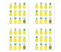 Pattern of Fruits Coaster Set Of Four