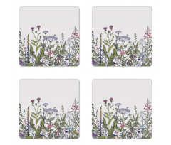 Thriving Garden Pattern Coaster Set Of Four