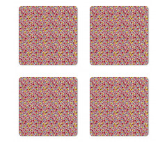 Blooming Botany Flowers Coaster Set Of Four