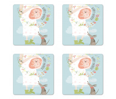 Happy Mother Words Coaster Set Of Four