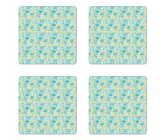 Piping Hot Lemon Tea Coaster Set Of Four