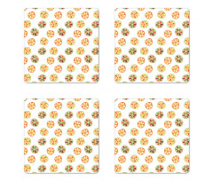 Grapefruits and Lemons Coaster Set Of Four