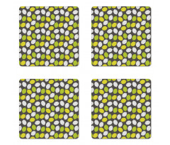 Neatly Scribbled Fruit Coaster Set Of Four