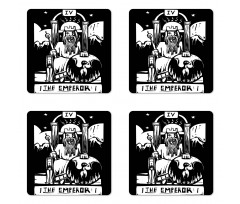 Emperor Card Artwork Coaster Set Of Four