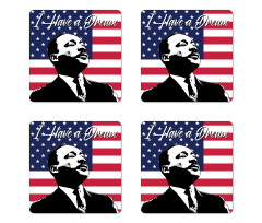 Martin Luther King Coaster Set Of Four