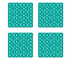 Ocean Sea Life Theme Coaster Set Of Four