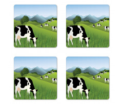 Agriculture Landscape Coaster Set Of Four