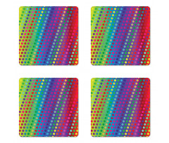 Gradient Shaded Backdrop Coaster Set Of Four