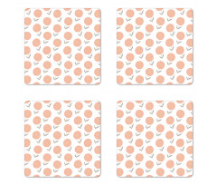 Pastel Floral Spring Coaster Set Of Four