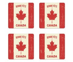 Happy Canada Concept Coaster Set Of Four