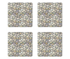 Pebble Stonewall Coaster Set Of Four