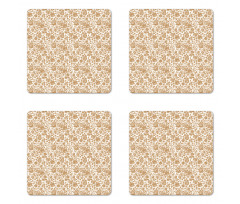 Garden Roses Coaster Set Of Four