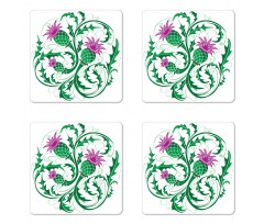 Celtic Style Ornament Coaster Set Of Four