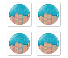 Snow Globe Inspiration Coaster Set Of Four