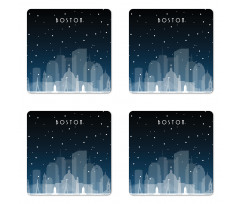 Nocturnal City Concept Coaster Set Of Four