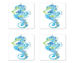 Curvy and Wavy Forms Coaster Set Of Four