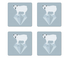 Geometric Animal Coaster Set Of Four