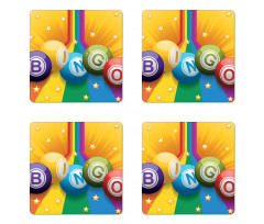 Colorful Balls Rainbow Coaster Set Of Four