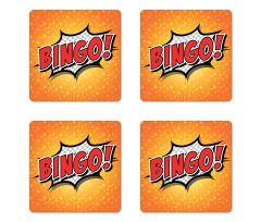 Cartoon Speech Bubble Coaster Set Of Four