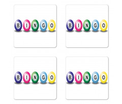 3D Style Colorful Balls Coaster Set Of Four