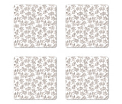 Chamomiles Sketch Coaster Set Of Four