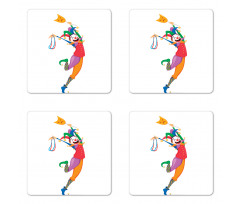 Jester with a Mask Coaster Set Of Four