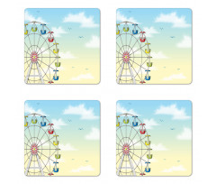 Colorful Cars Sky Coaster Set Of Four