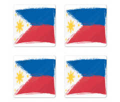 National Flag Coaster Set Of Four